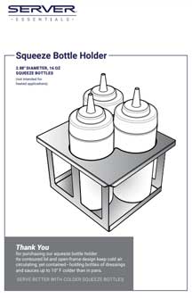 Squeeze Bottle Holder Sixth Pan | Manual 01909