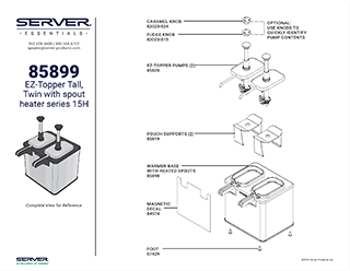 EZ-Topper Twin 85899 Series 15H | Parts List